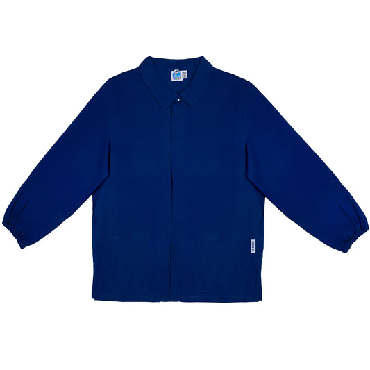 Casacca Bambino, Chiusura Zip, colore Bluette, con colletto removibile bianco