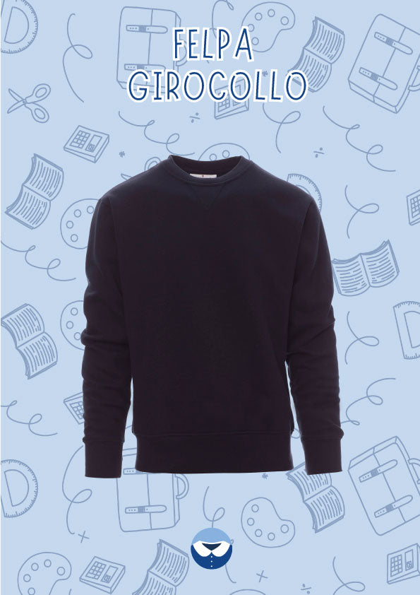 Felpe Bambino/a girocollo blu, invernale