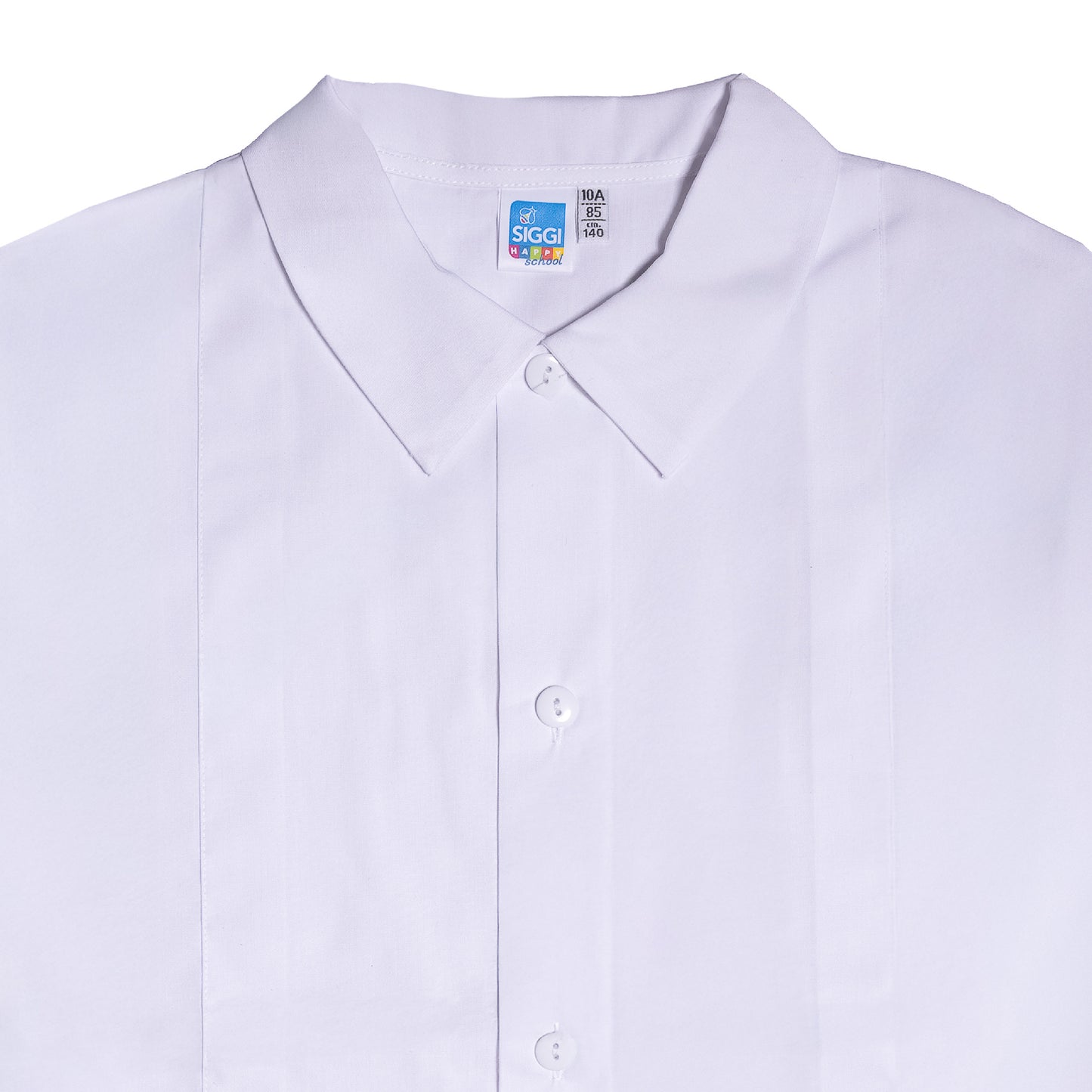 Grembiule Bambino Scuola, Abbottonatura Centrale, colore Bianco