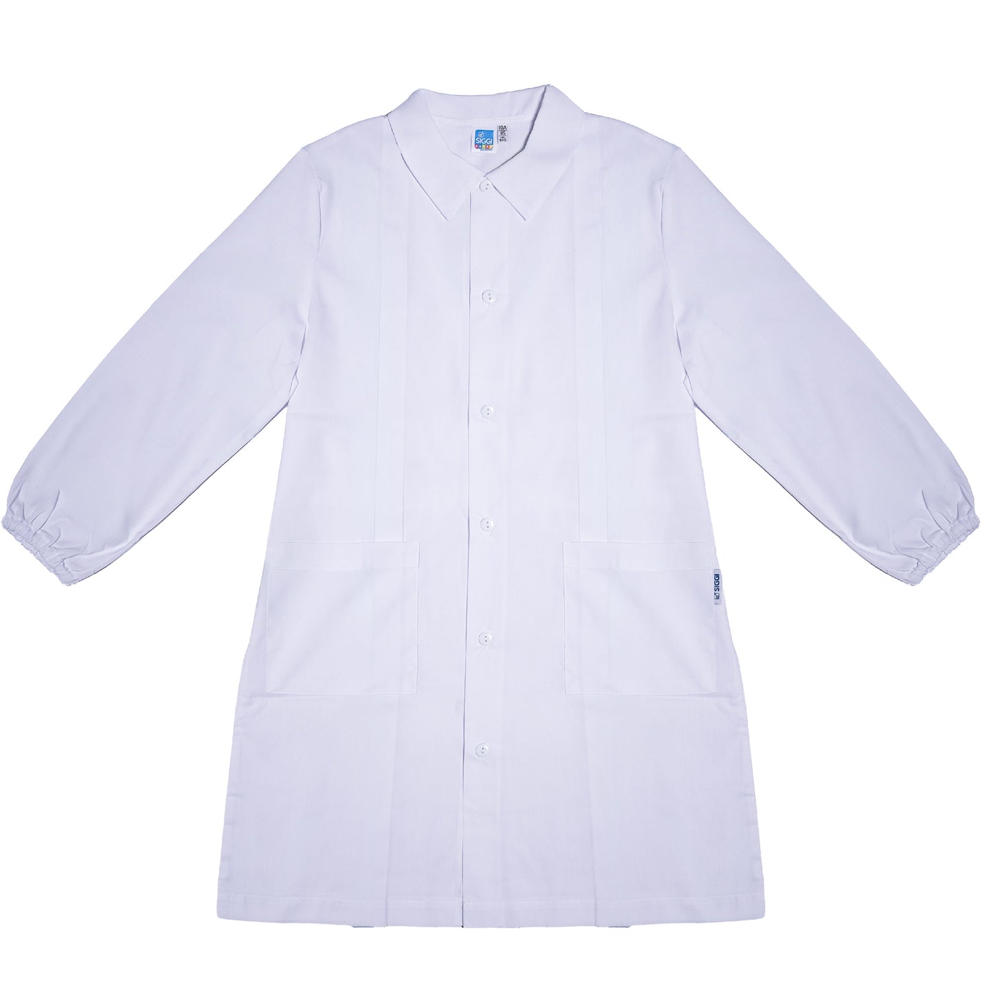Grembiule Bambino Scuola, Abbottonatura Centrale, colore Bianco