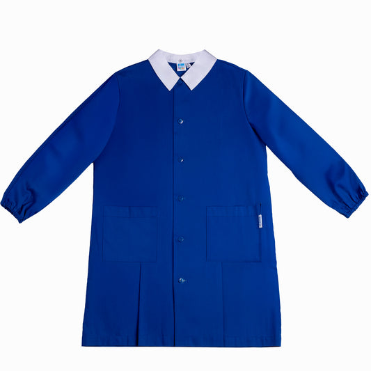 Grembiule Bambino Scuola, Abbottonatura Centrale, colore Bluette