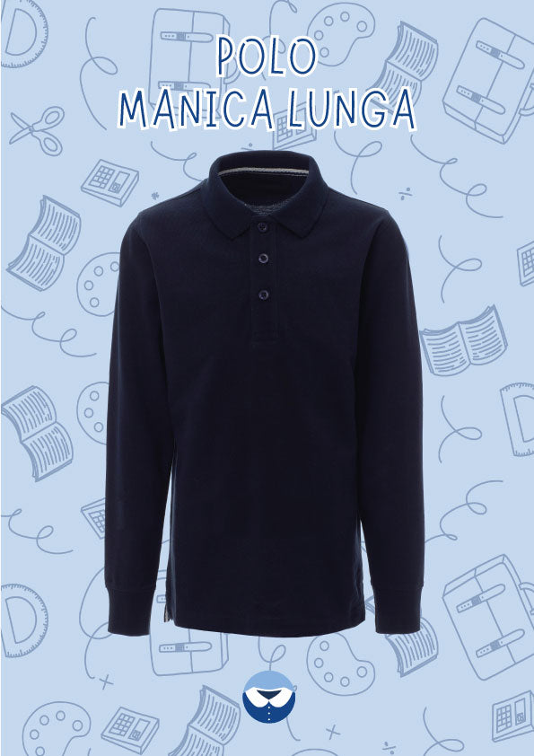Polo Manica Lunga Blu Bambino/a – Il Grembiulino