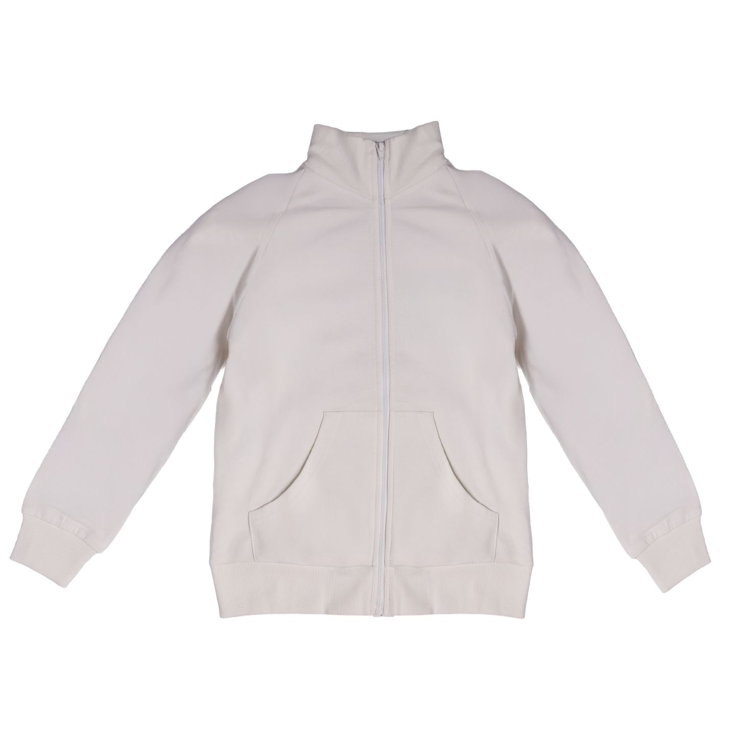 Felpa bianca con zip, invernale bimbo/bimba - Scuola Merloni
