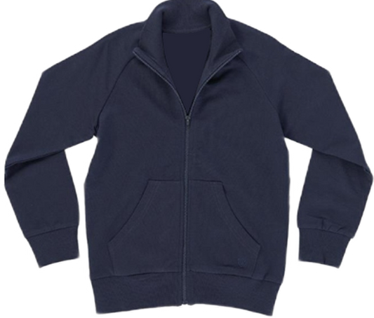 Felpa blu con zip, estiva bimbo/bimba