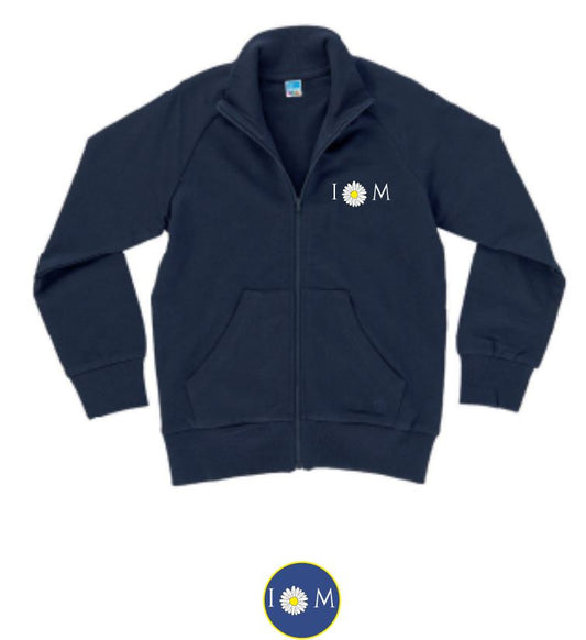 Felpa zip invernale, colore blu - Istituto Margherita