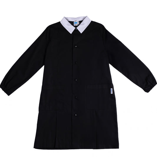Grembiule Bambino Scuola, Abbottonatura Centrale, colore Nero