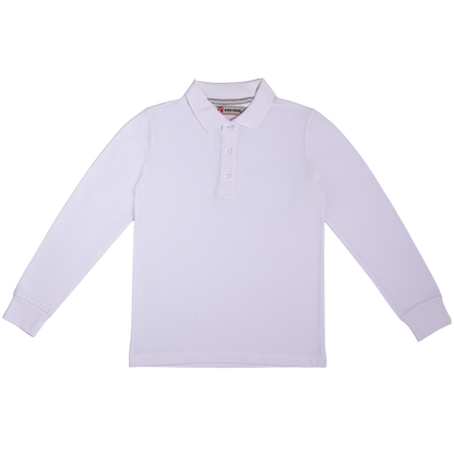 Polo Manica Lunga Bianca Bambino/a