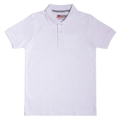 Polo Mezza Manica Bianca Bambino/a