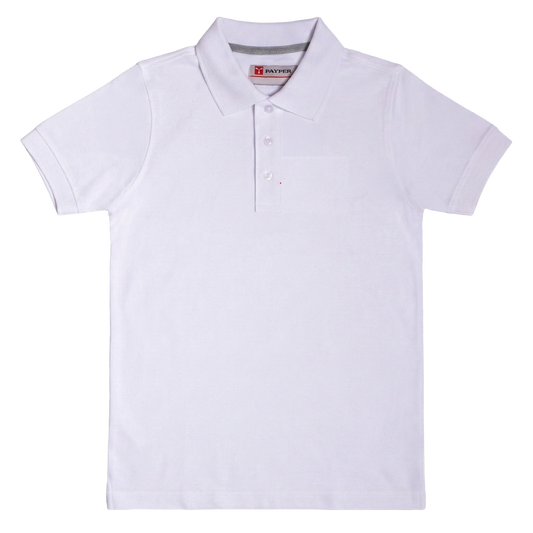 Polo Mezza Manica Bianca Adulto