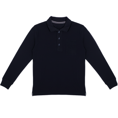 Polo Manica Lunga Blu Bambino/a
