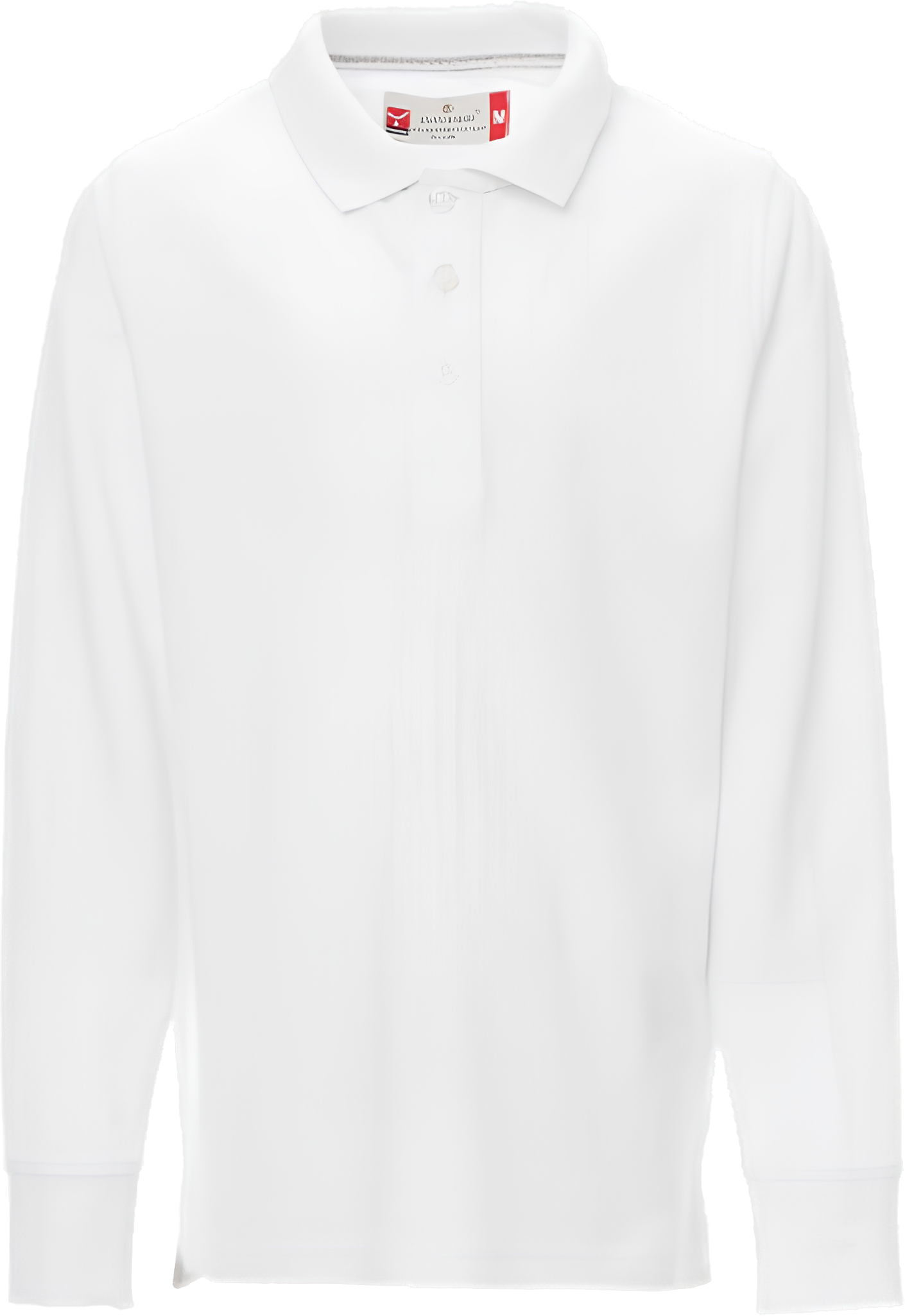 Polo Manica Lunga Bianca Bambino/a