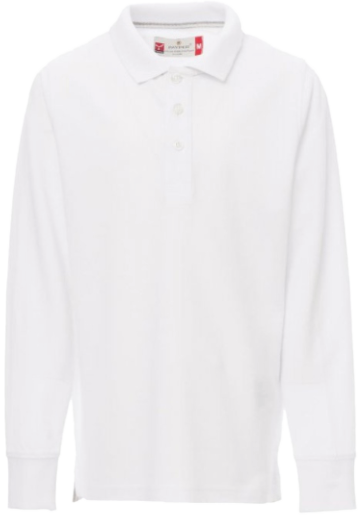 Polo Manica Lunga Bianca Bambino/a