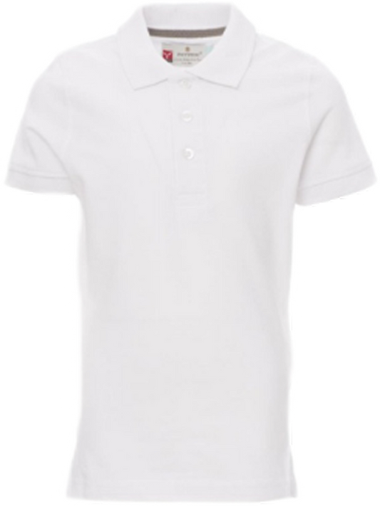 Polo Mezza Manica Bianca Bambino/a