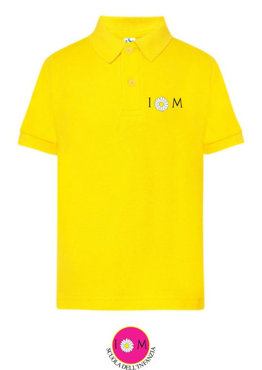 Polo manica corta, colore giallo - Scuola dell'infanzia