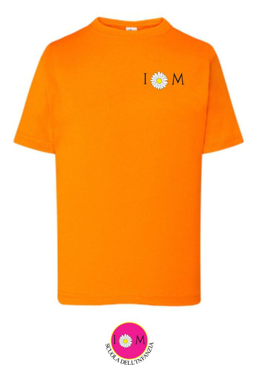 T-shirt manica corta, colore arancione - Scuola dell'infanzia