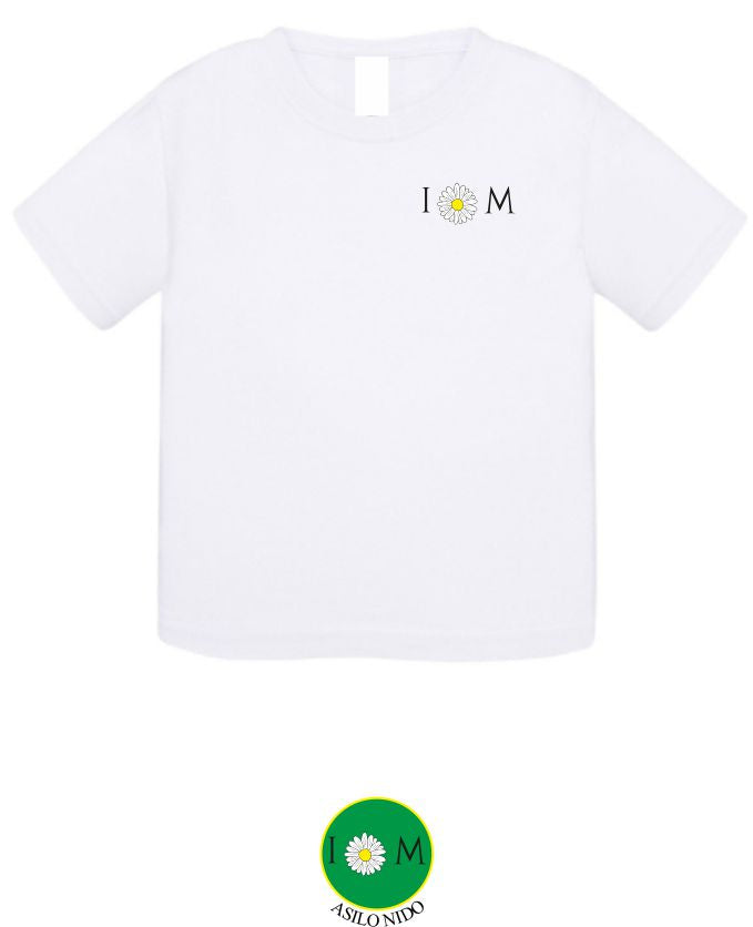 T-shirt manica corta, colore bianco - Asilo Nido