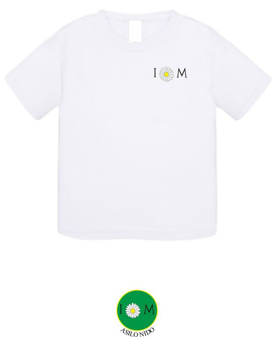 T-shirt manica corta, colore bianco - Asilo Nido