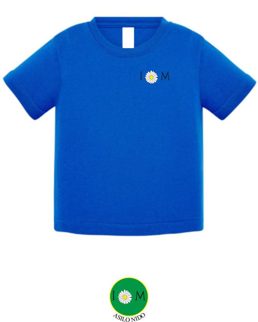 T-shirt manica corta, colore blu royal - Asilo Nido