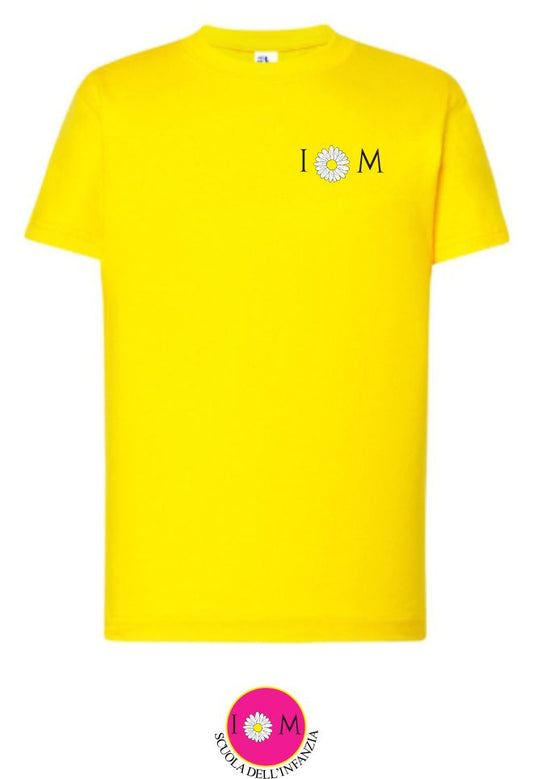 T-shirt manica corta, colore giallo - Scuola dell'infanzia