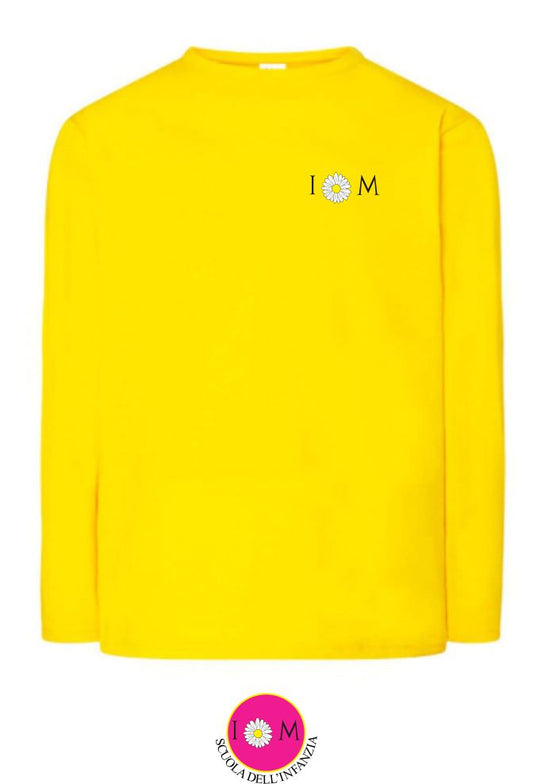 T-shirt manica lunga, colore giallo - Scuola dell'infanzia
