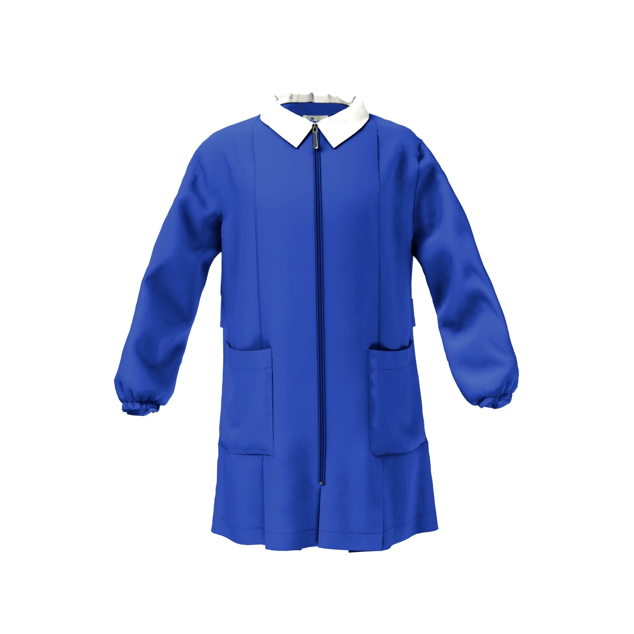 Grembiule Scuola SIGGI Per Bambini - Bluette, Taglia 9A (134cm) | Con Tasconi E Bottoni Laterali - Foto 6